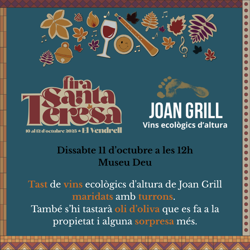 Tast maridat vins Joan Grill amb turrons